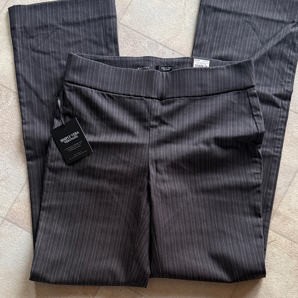 Gray Pinstripe Dress Pants simply Vera wang